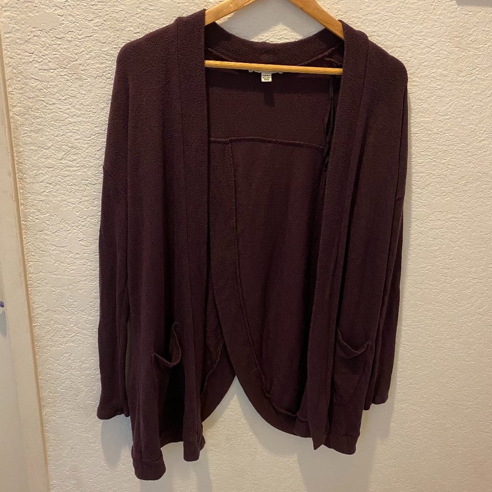 American Eagle | Plum Open Back Cardigan/Sweater